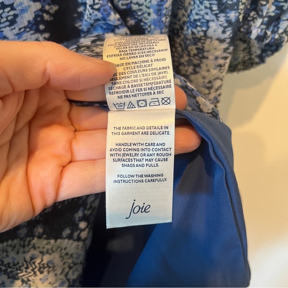 Joie Floral Layered Sheer Sleeve Flowy Dress in Parisian Paisley XL - Picture 11 of 15